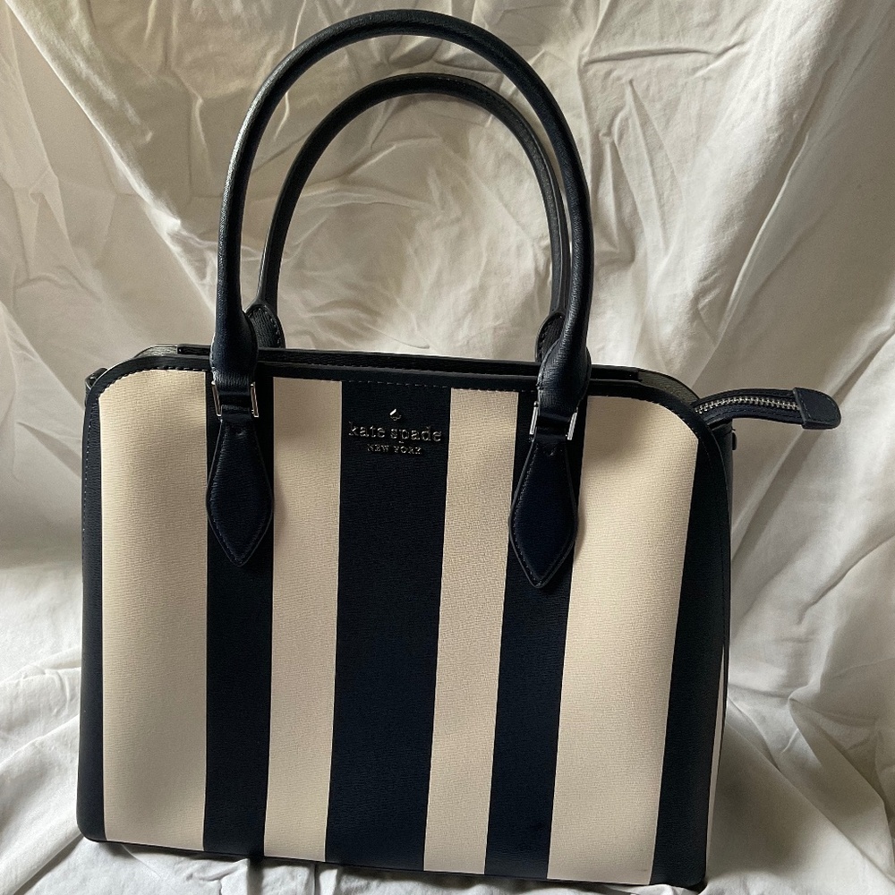Kate spade Darcy Stripe large satchel/crossbody handbag